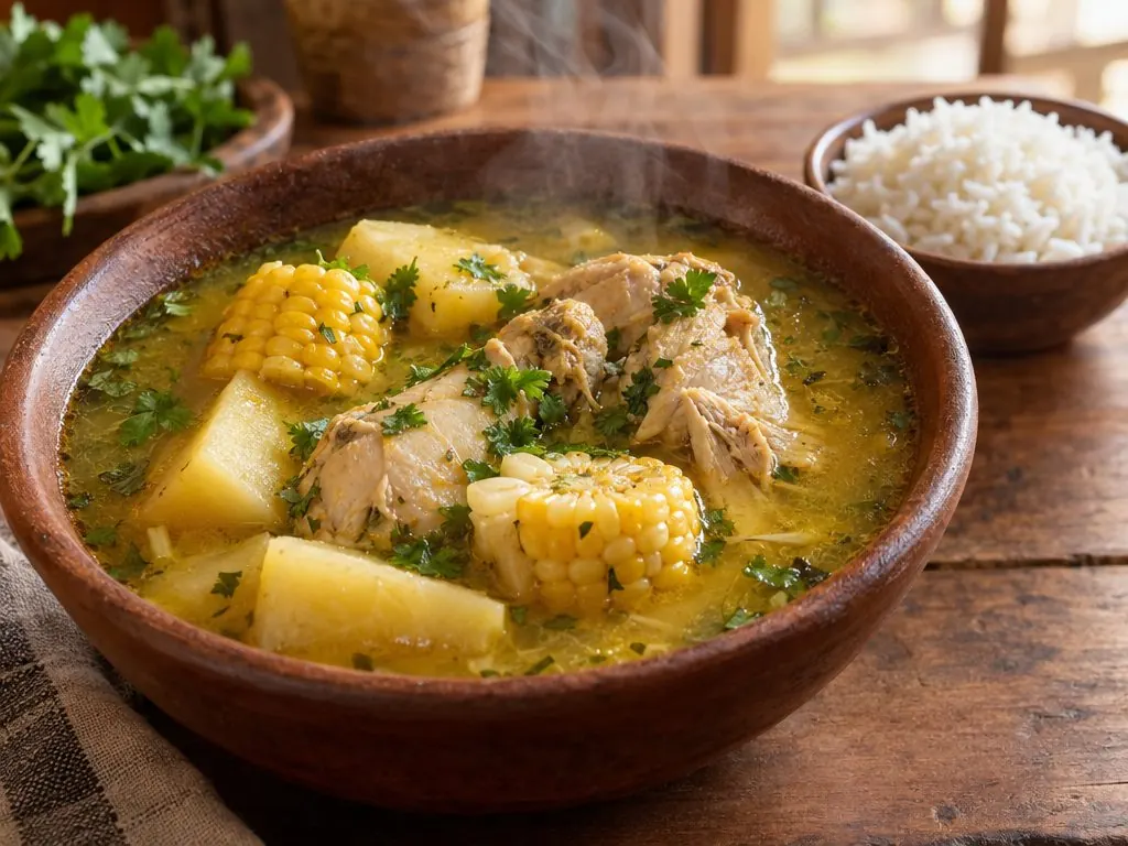 Panamanian sancocho with rice